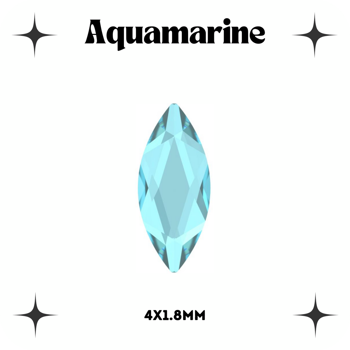 Marquise Crystal Tooth Gems