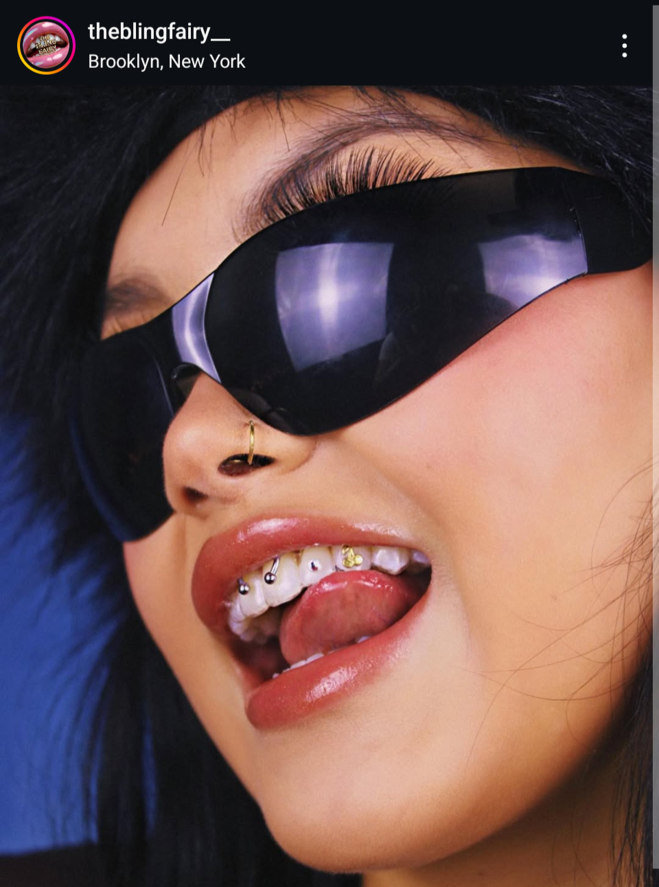 18k Cherries Tooth Gem