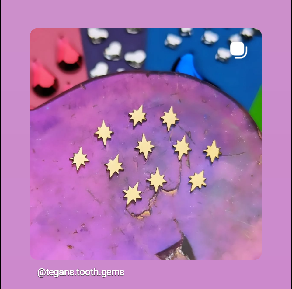 18k Kaboom Twinkle Solid Tooth Gem