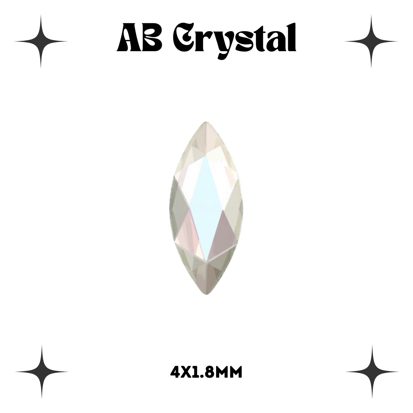 Marquise Crystal Tooth Gems