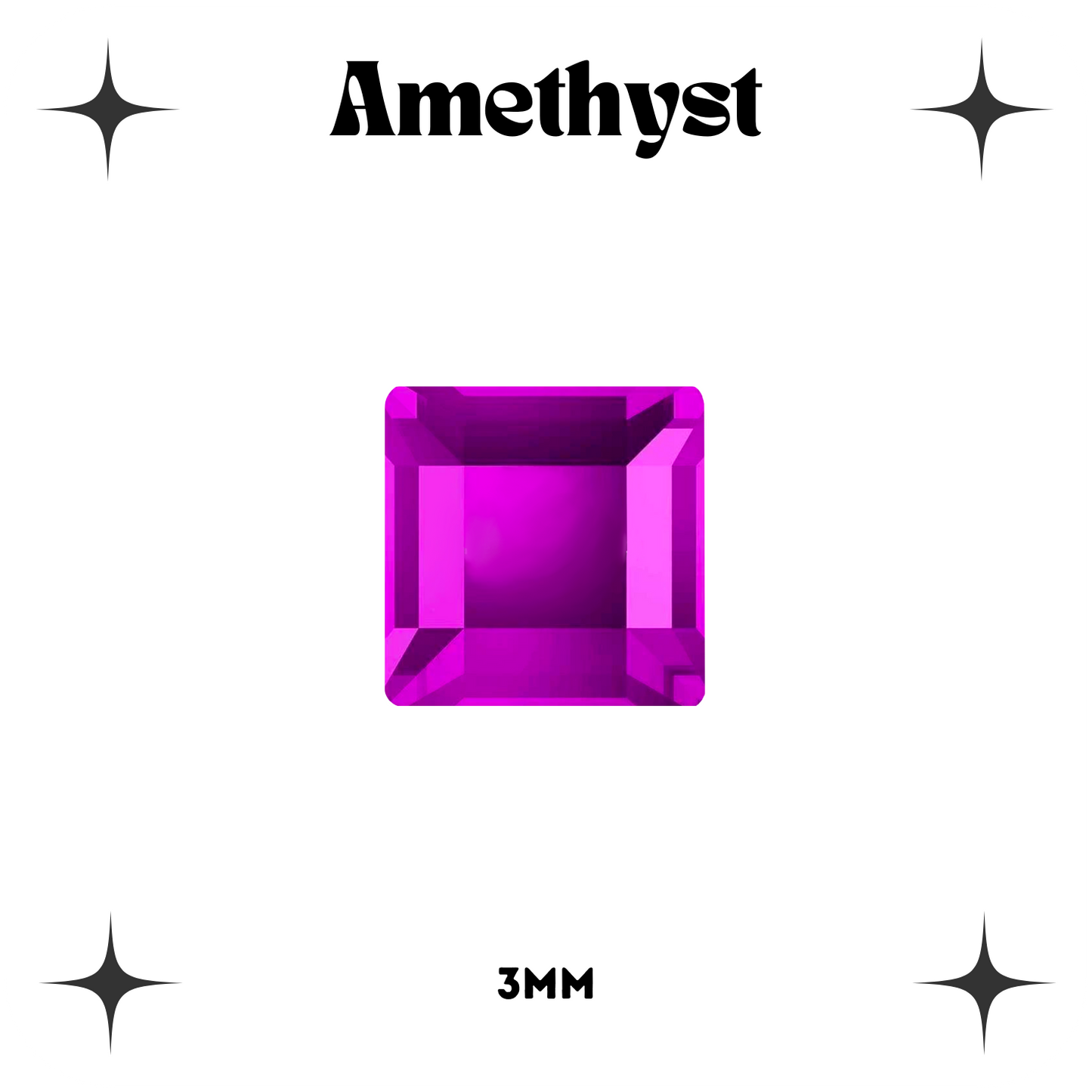 Square Crystal Tooth Gems