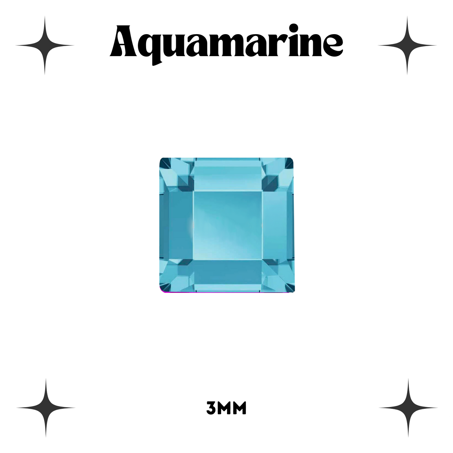 Square Crystal Tooth Gems