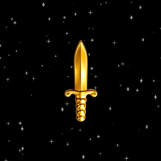 18k Baby Dagger Tooth Gem