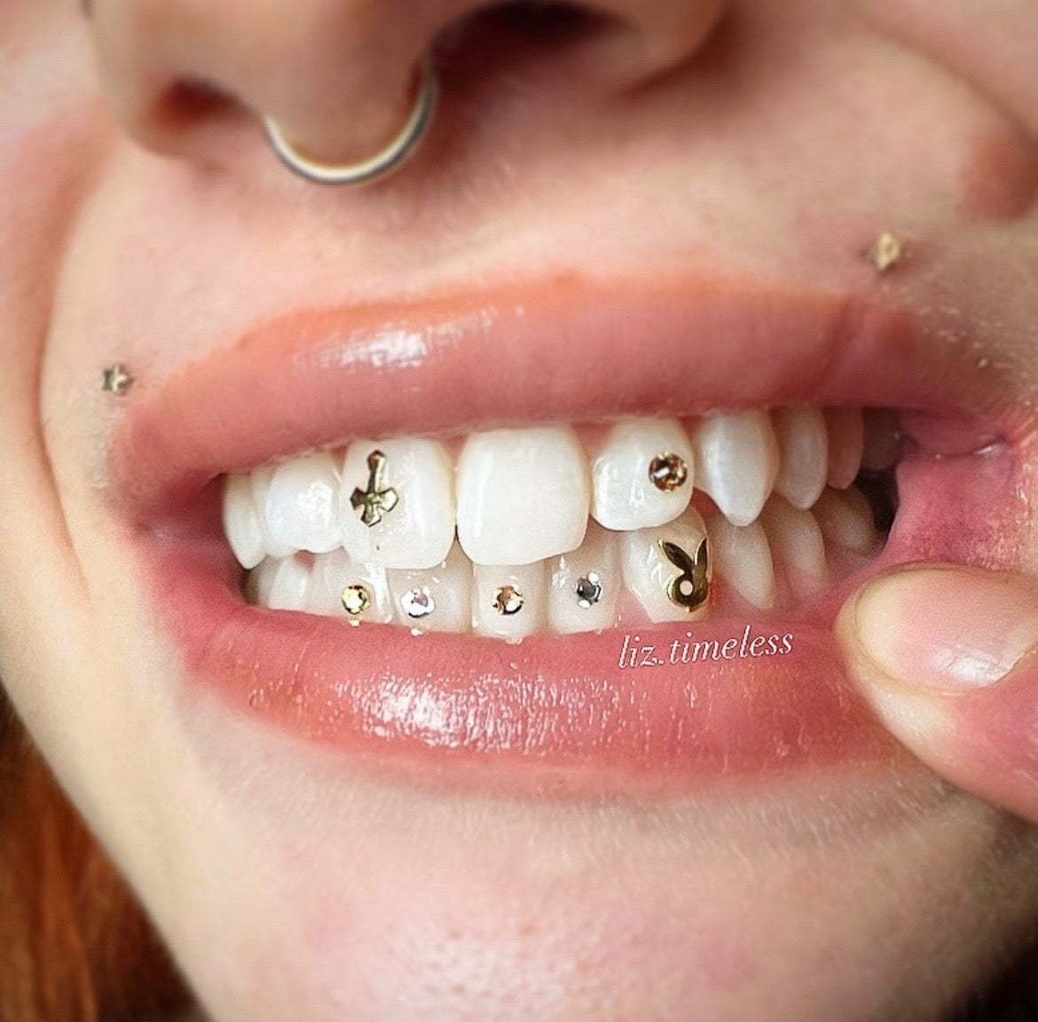 18k Bunny Tooth Gem