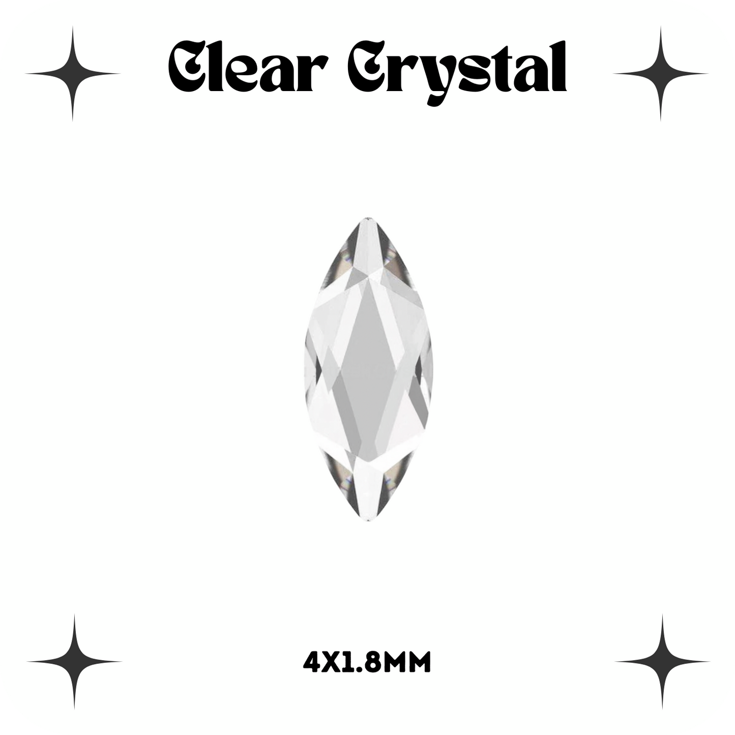 Marquise Crystal Tooth Gems
