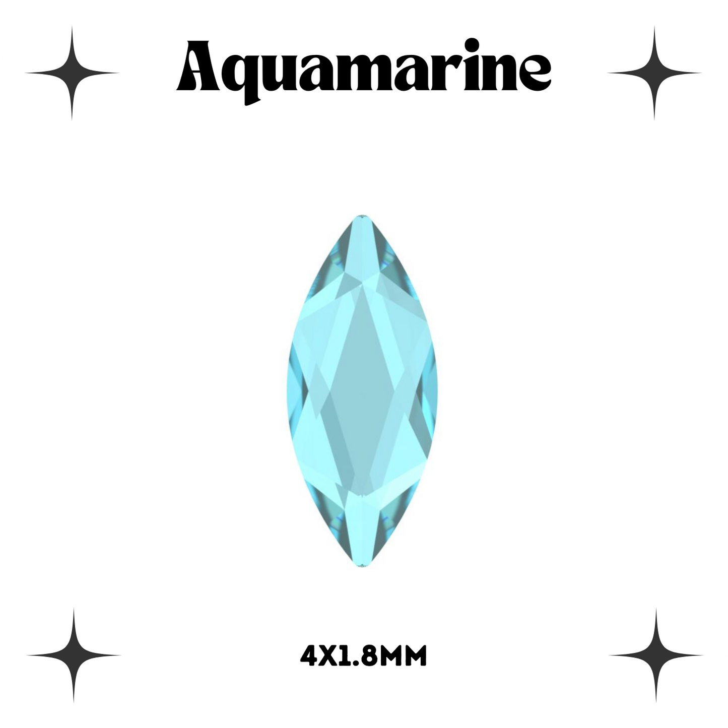 Marquise Crystal Tooth Gems