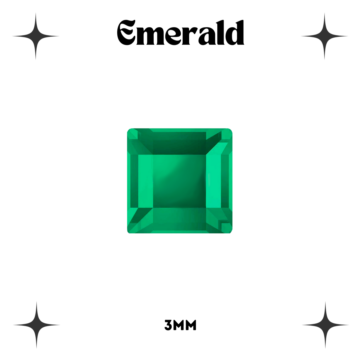 Square Crystal Tooth Gems