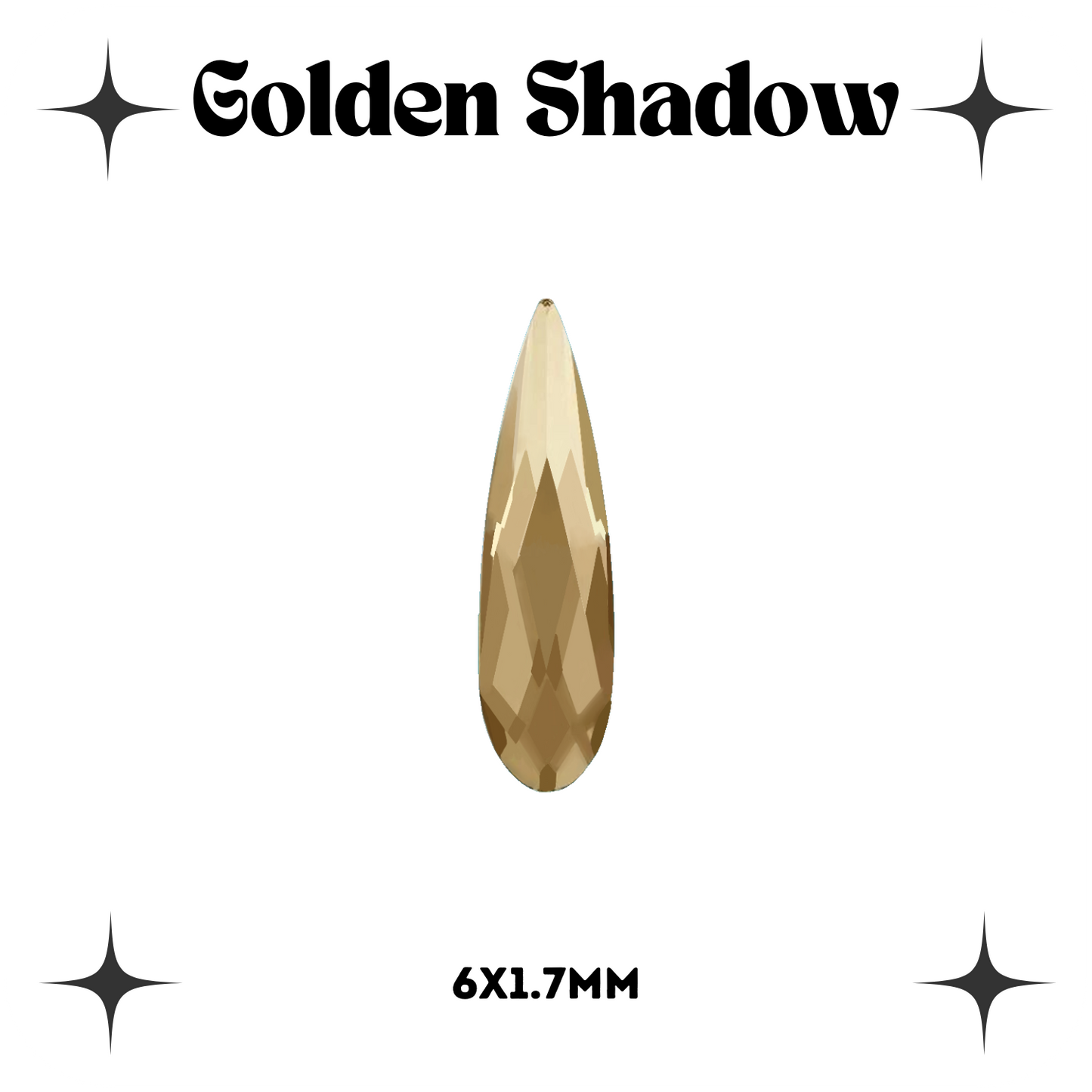 Raindrop Crystal Tooth Gems