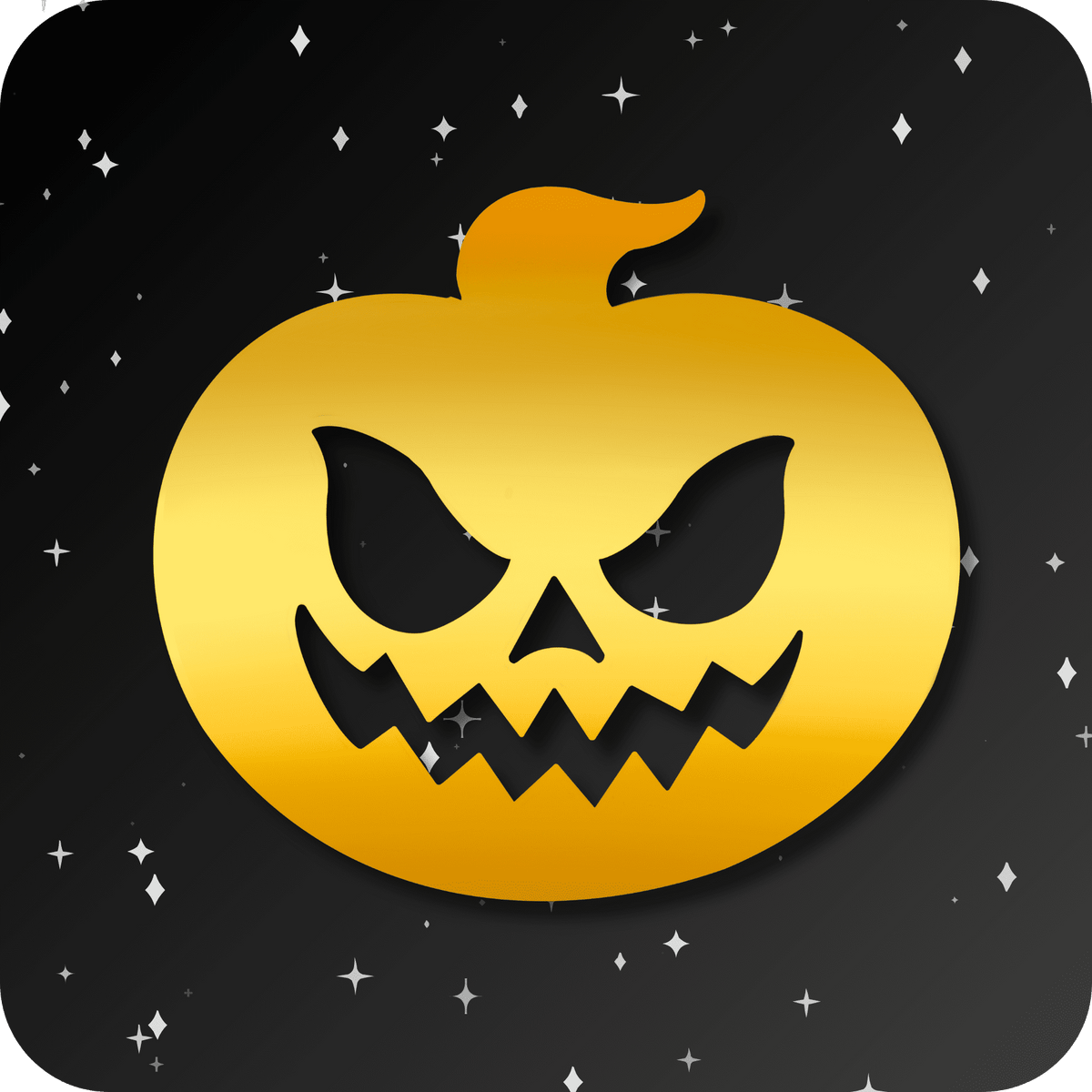 18K Jack-o-lantern Tooth Gem