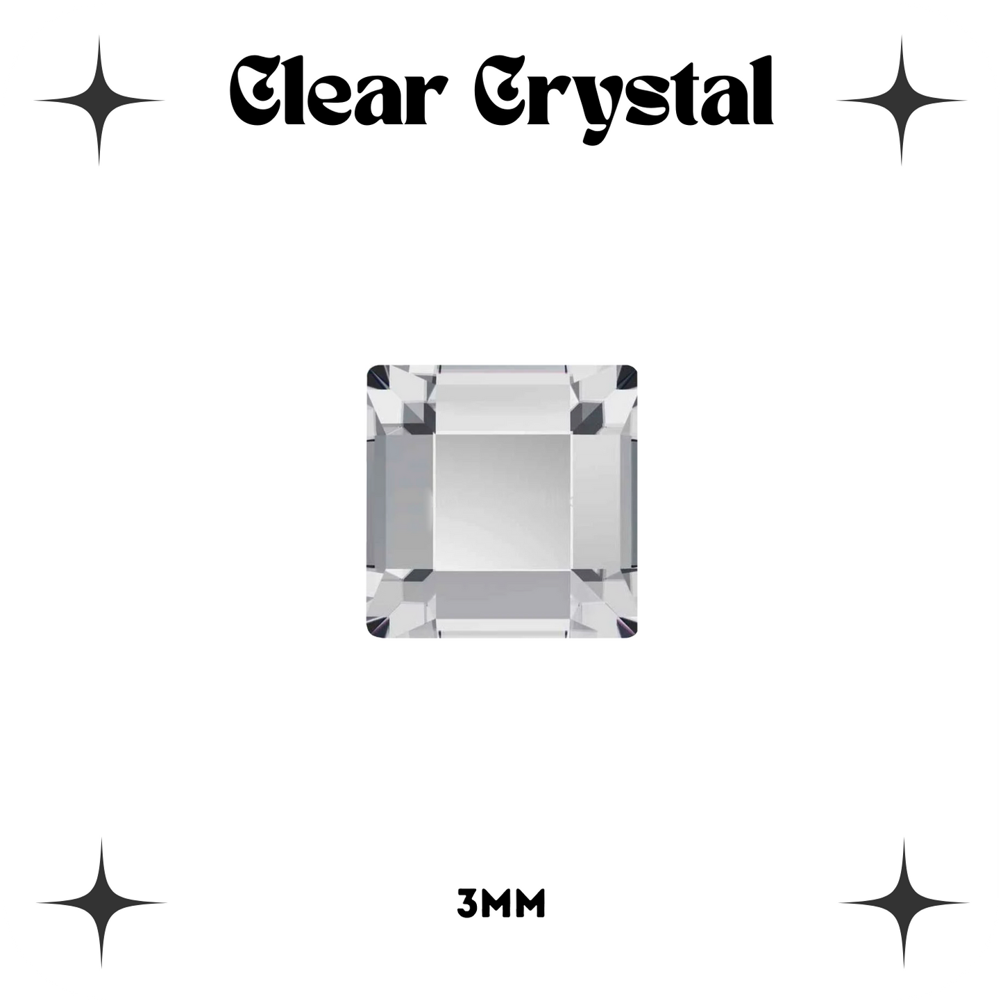 Square Crystal Tooth Gems