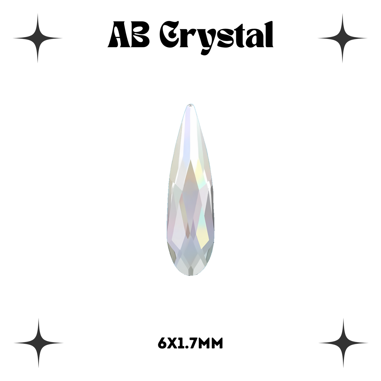 Raindrop Crystal Tooth Gems