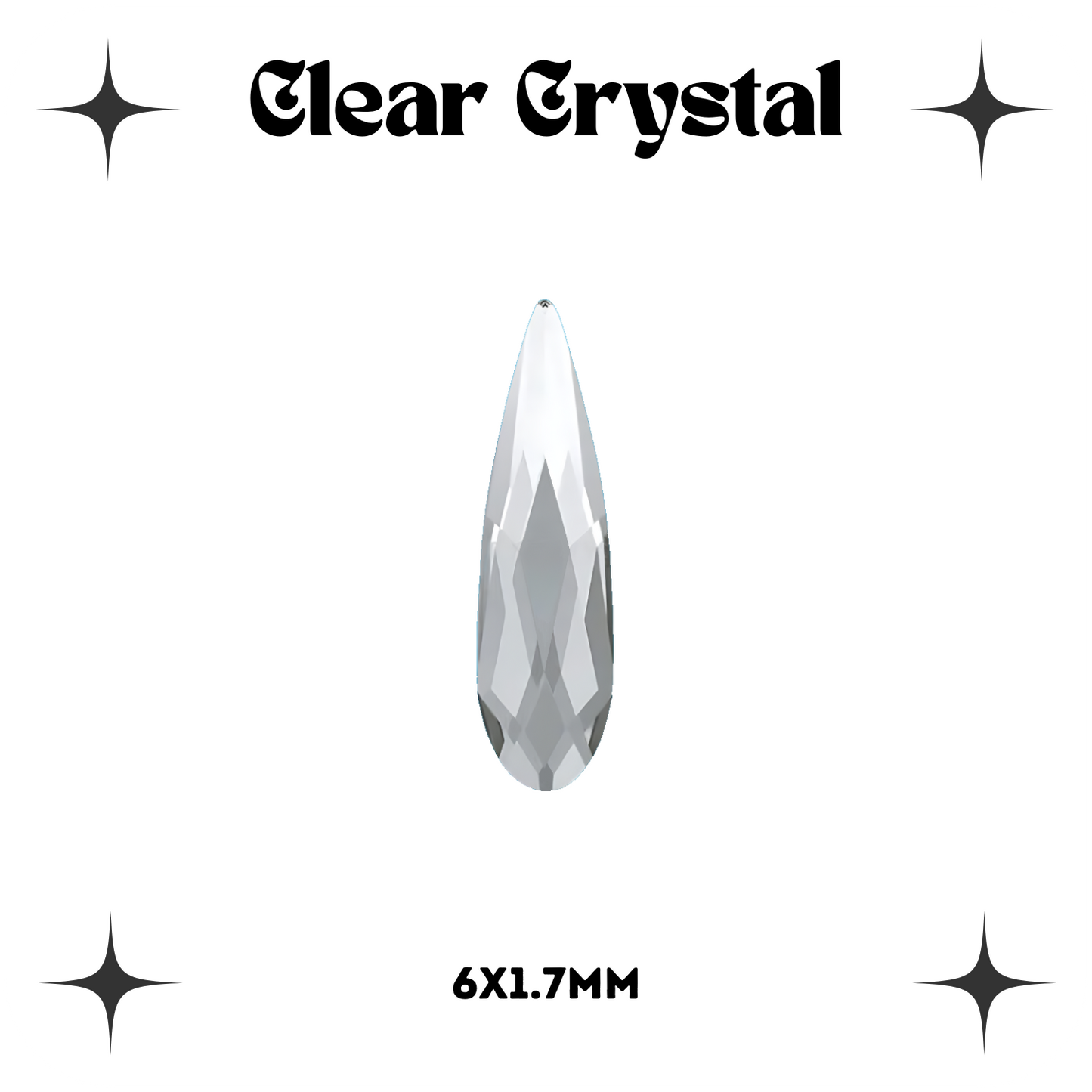 Raindrop Crystal Tooth Gems