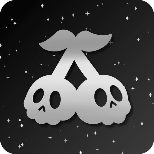 18K Skull Cherries Tooth Gem