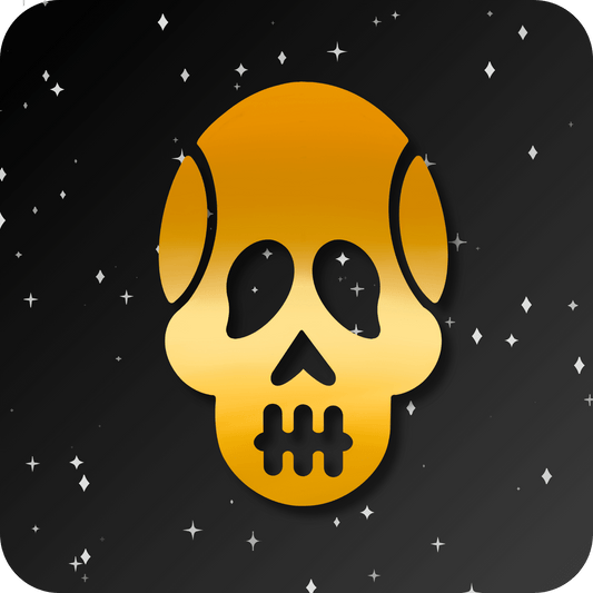 18K Skull Tooth Gem