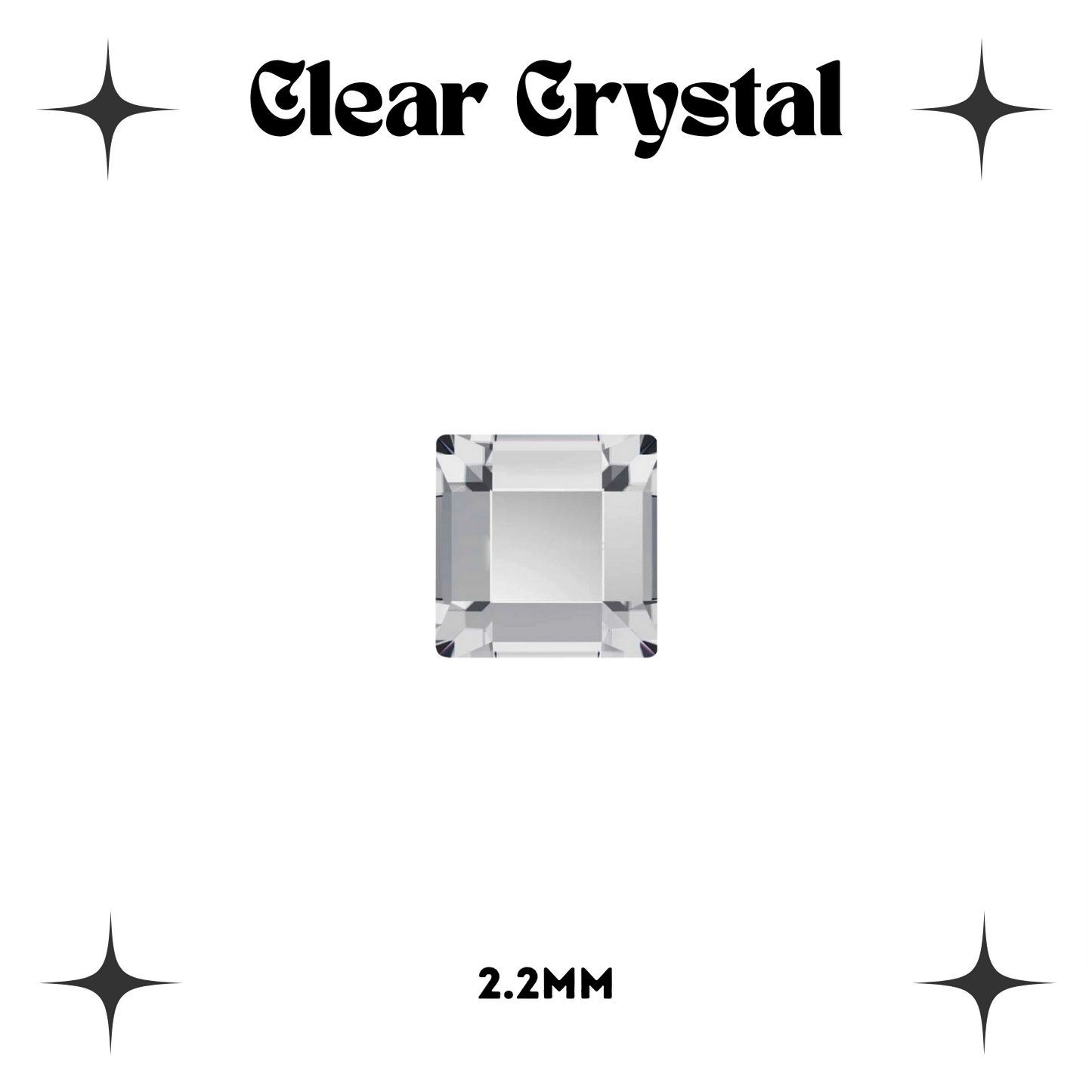 Square Crystal Tooth Gems