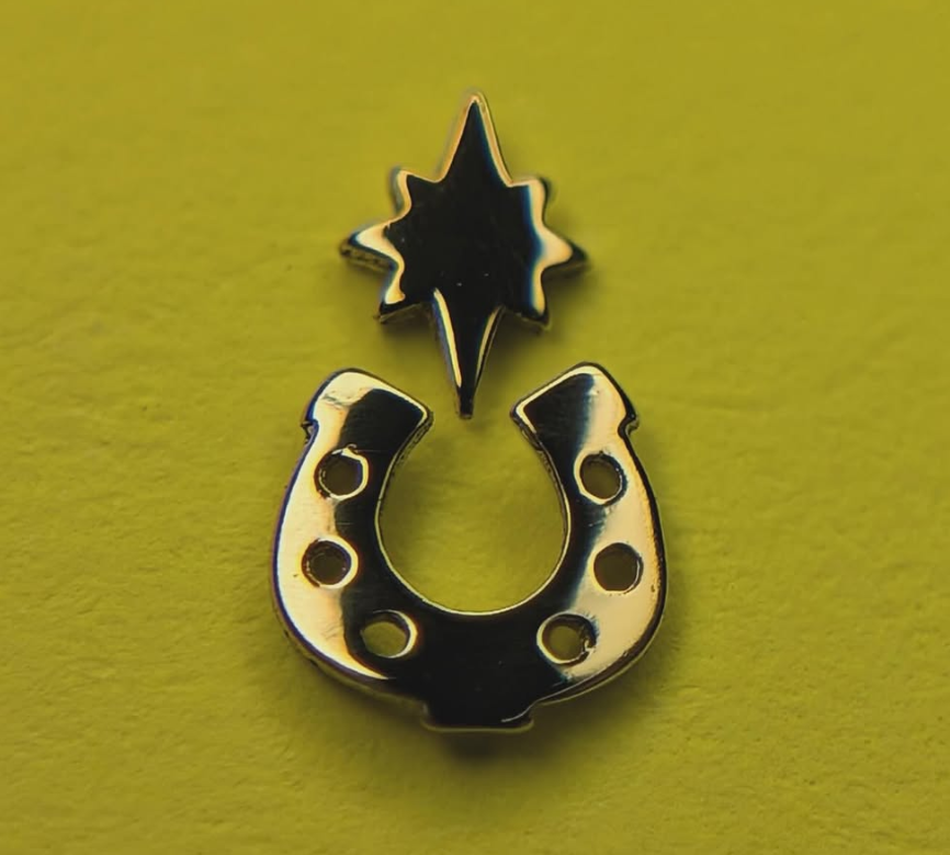 18K Horseshoe Tooth Gem