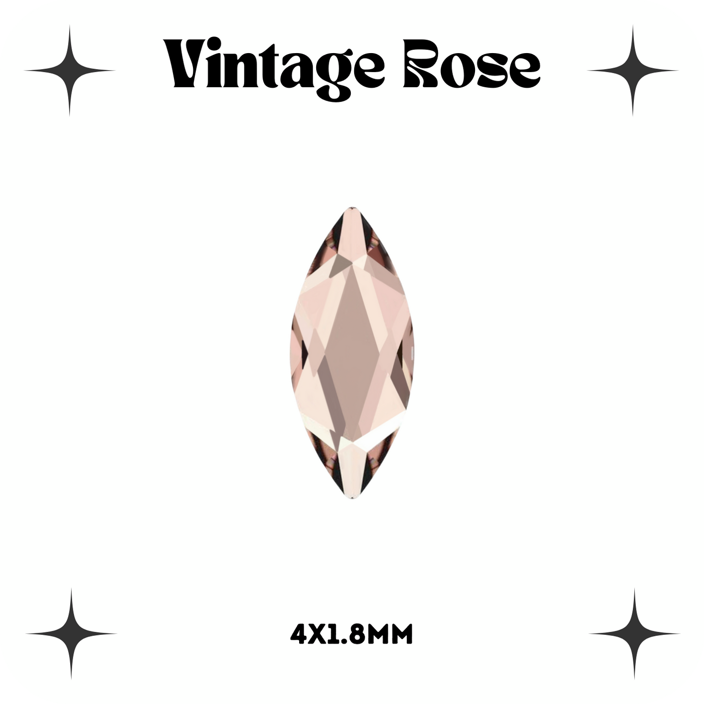Marquise Crystal Tooth Gems
