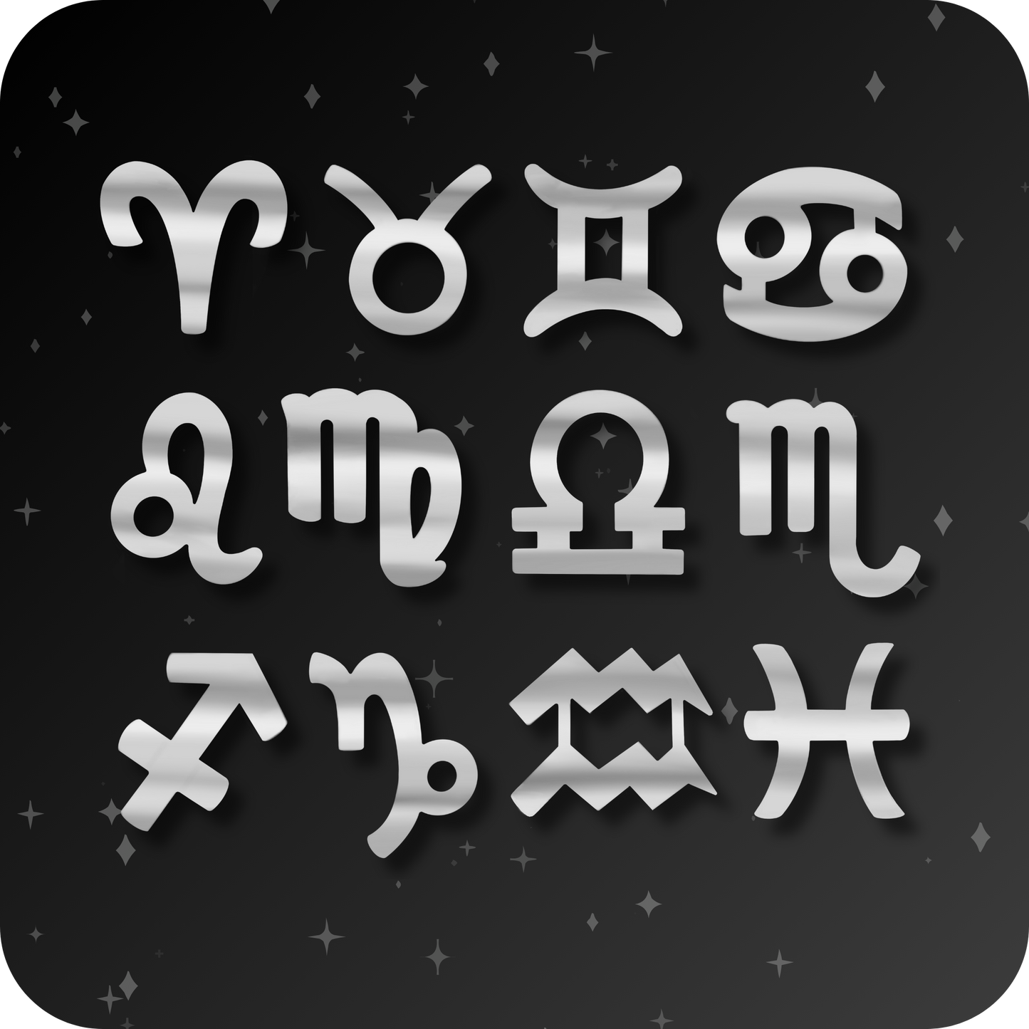 18K Zodiac Tooth Gems