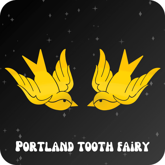 18K Sparrows by Portland Tooth Fairy