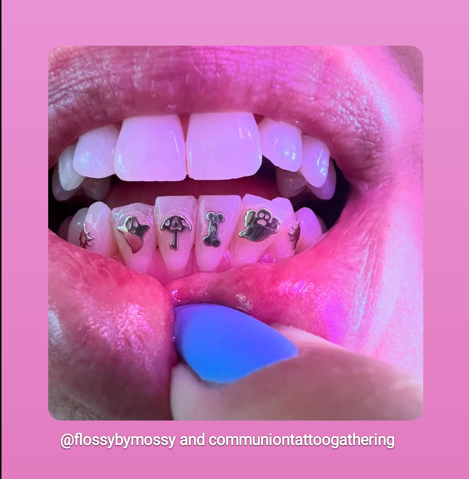18K Ghost Tooth Gem